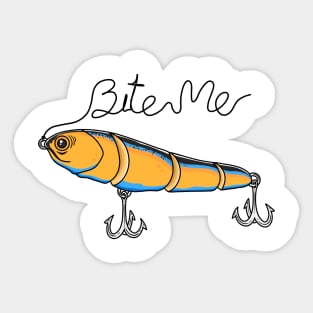 Bite Me Fishing Lure Sticker